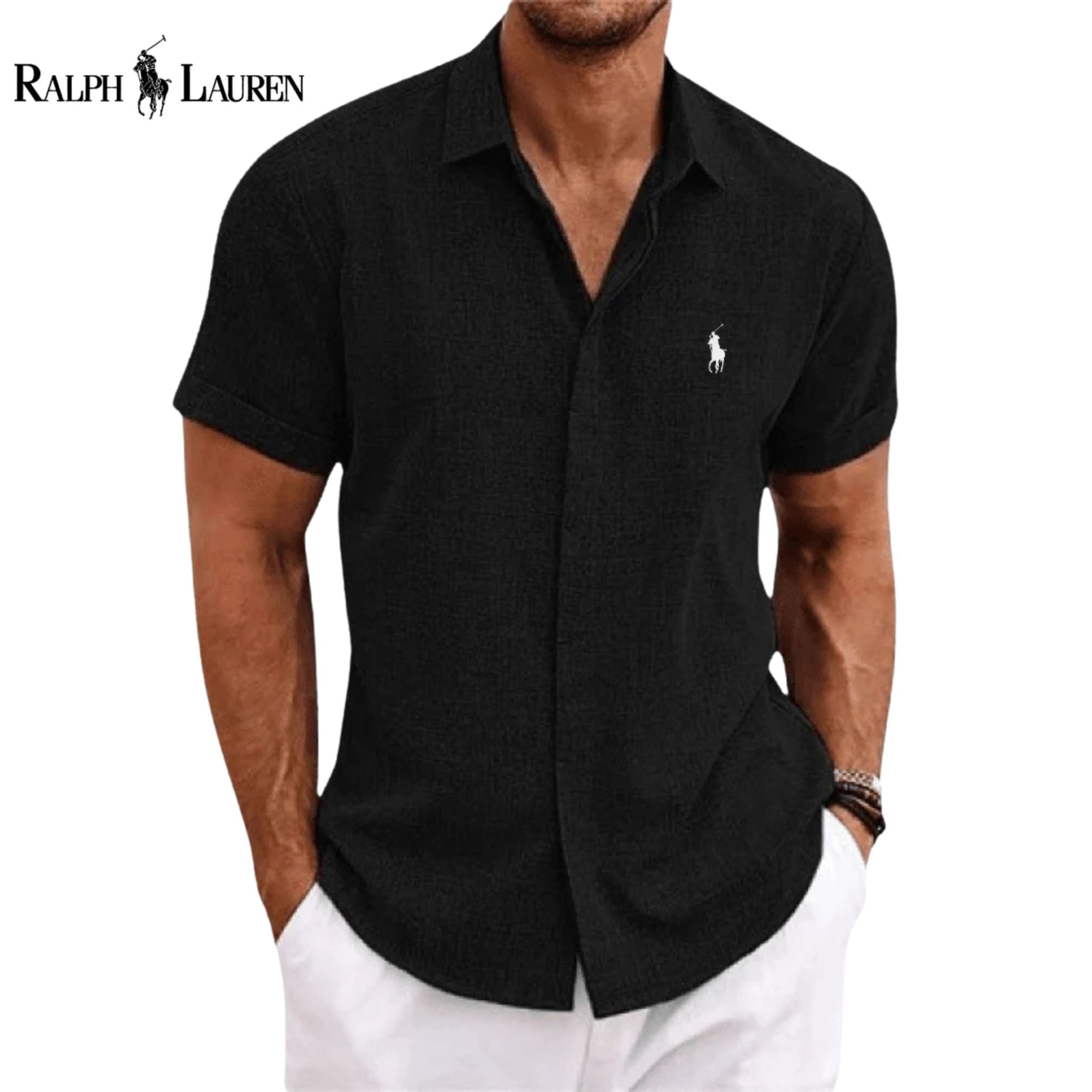 R&L | Camicia a Maniche Corte in Puro Lino – Originale