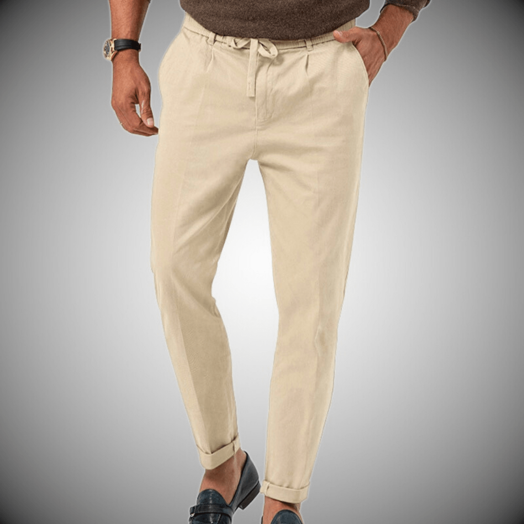 Pantaloni da uomo in lino di alta qualità
