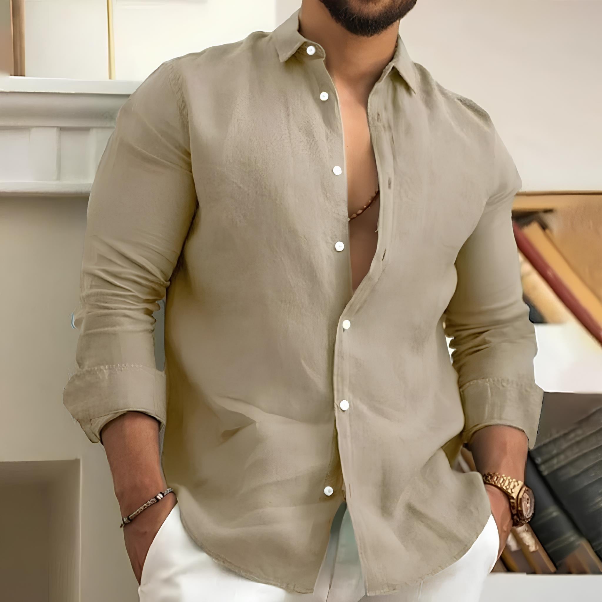 Brandon | Camicia da Uomo | Tessuto Leggero e Traspirante