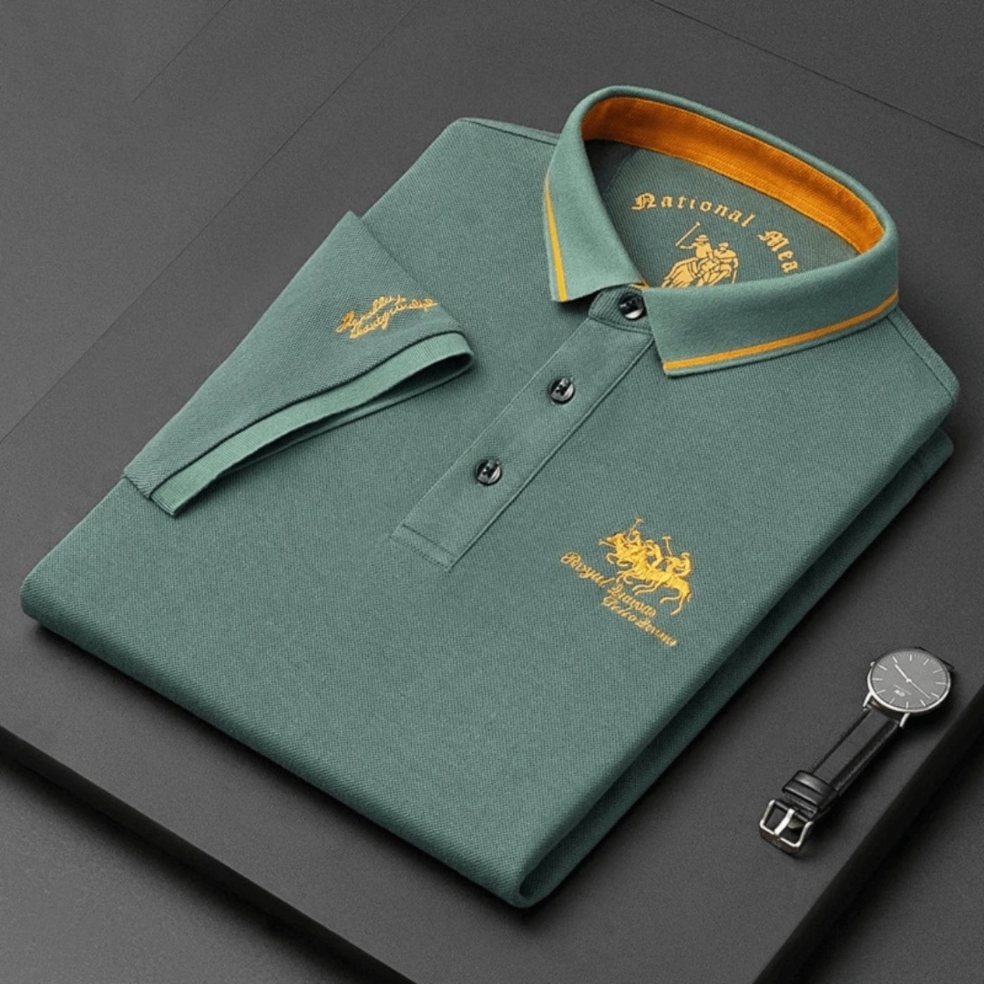 Nova™ | Polo di Lusso da Uomo - Orologio Premium in Omaggio