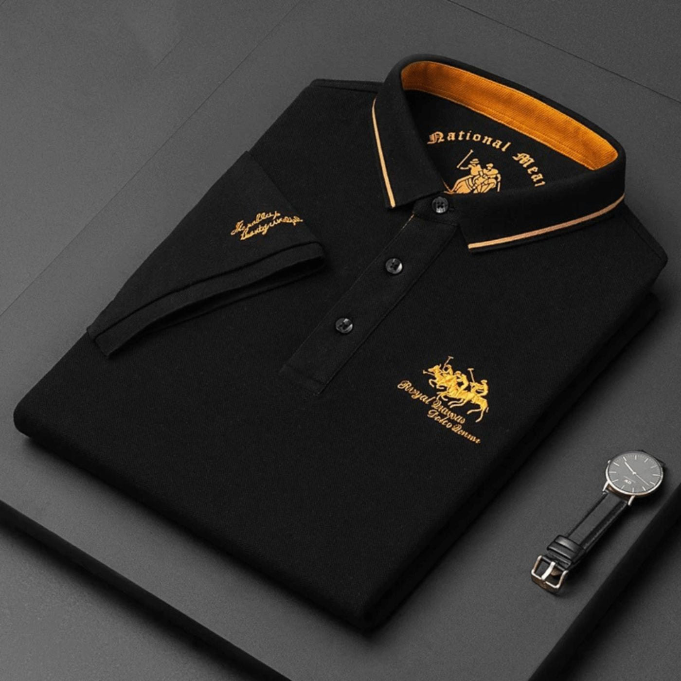 Nova™ | Polo di Lusso da Uomo - Orologio Premium in Omaggio