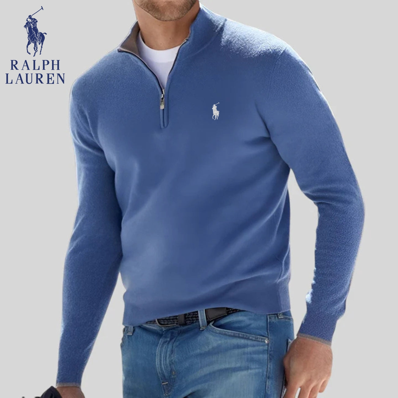 R&L | Maglione con mezza zip - SALDI DI LIQUIDAZIONE