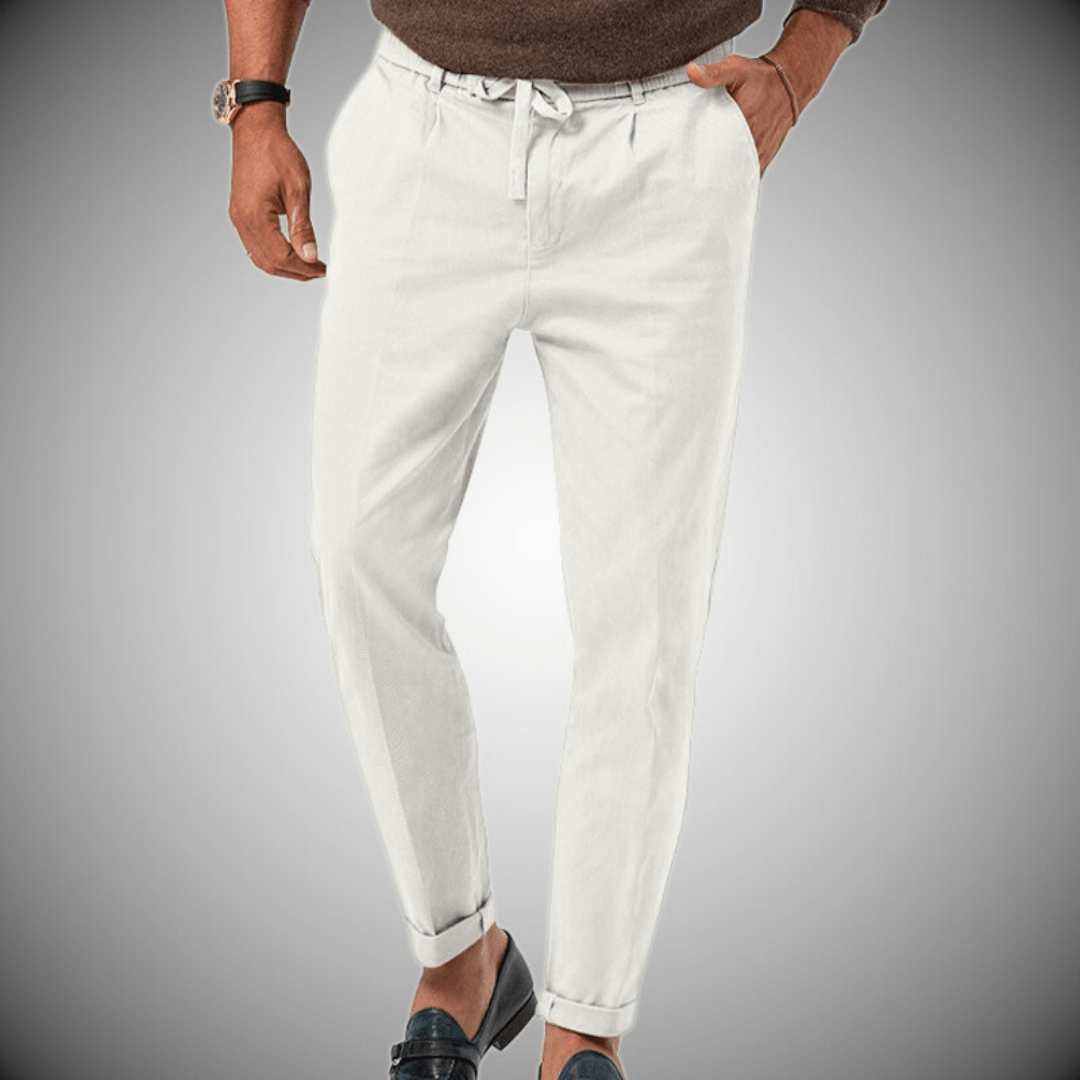 Pantaloni da uomo in lino di alta qualità