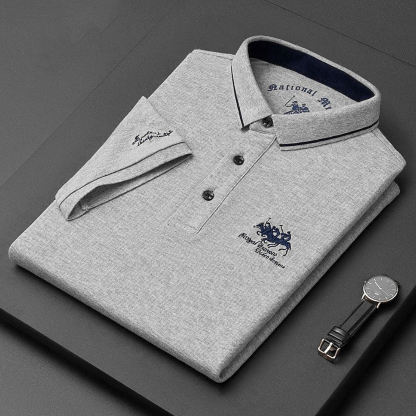 Nova™ | Polo di Lusso da Uomo - Orologio Premium in Omaggio