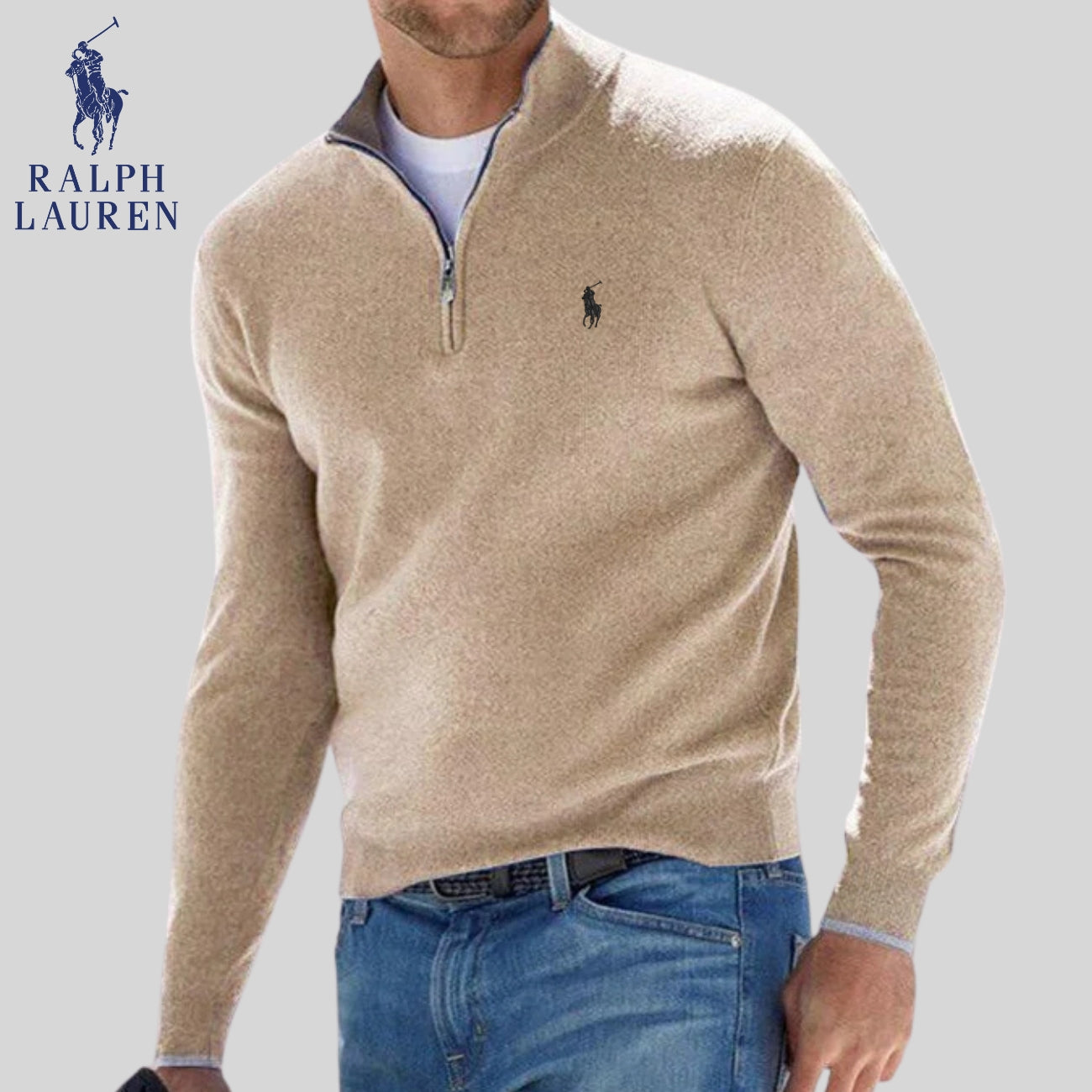 R&L | Maglione con mezza zip - SALDI DI LIQUIDAZIONE