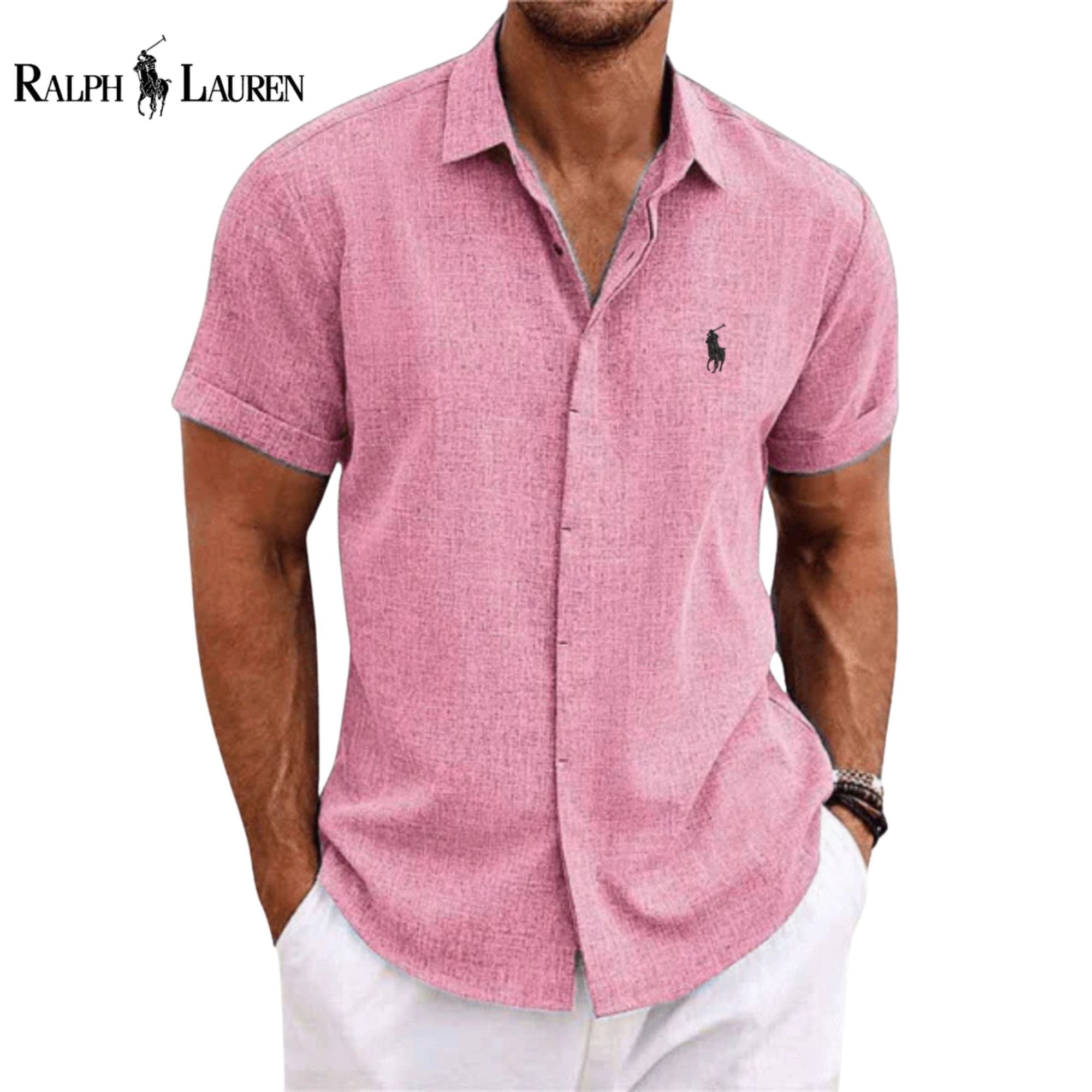 R&L | Camicia a Maniche Corte in Puro Lino – Originale