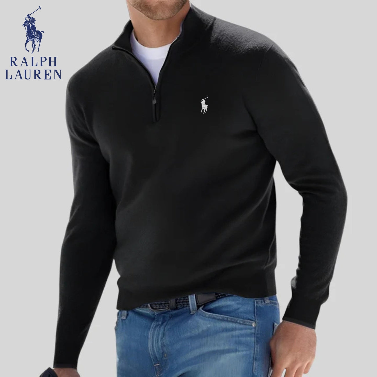 R&L | Maglione con mezza zip - SALDI DI LIQUIDAZIONE