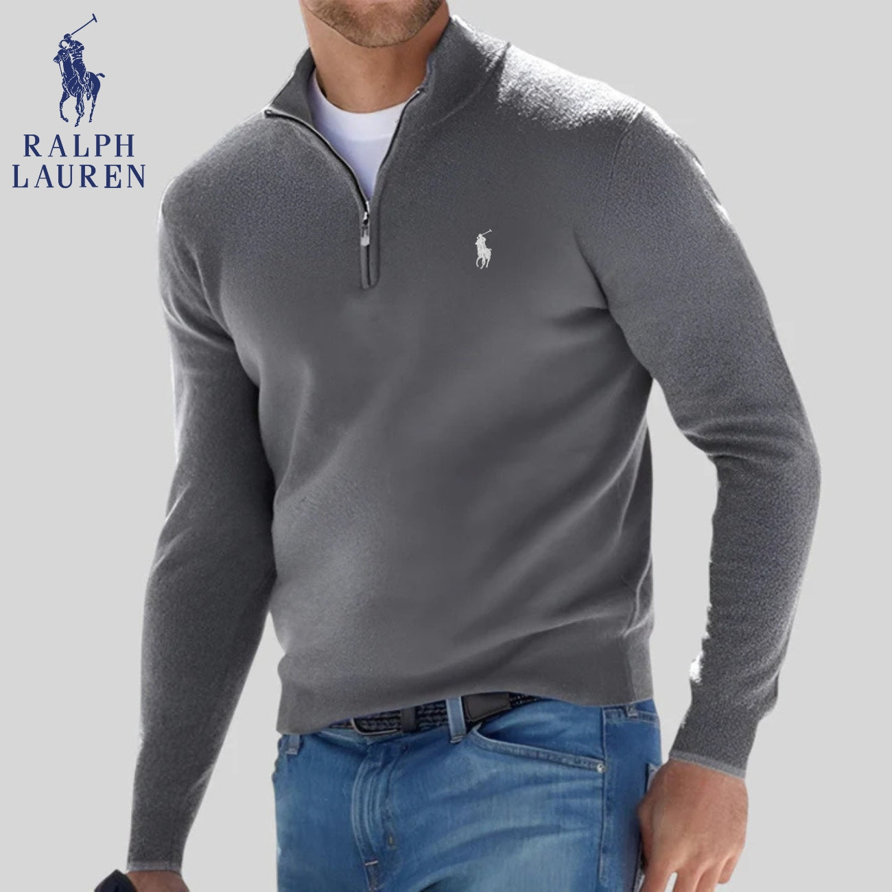 R&L | Maglione con mezza zip - SALDI DI LIQUIDAZIONE
