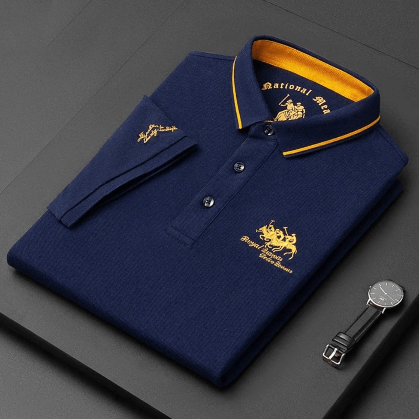 Nova™ | Polo di Lusso da Uomo - Orologio Premium in Omaggio